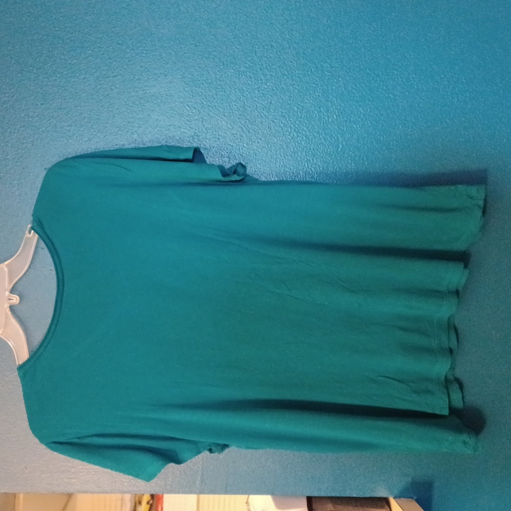 Chico's turquoise embellished S/S tee. Chico's size 3 which is XL - Picture 5 of 8